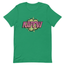 T-shirt med bild texten "KAPOW"