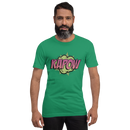T-shirt med bild texten "KAPOW"