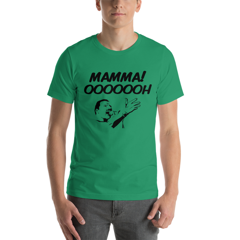 T-shirt med bild texten "Mamma! OOOOOH!"