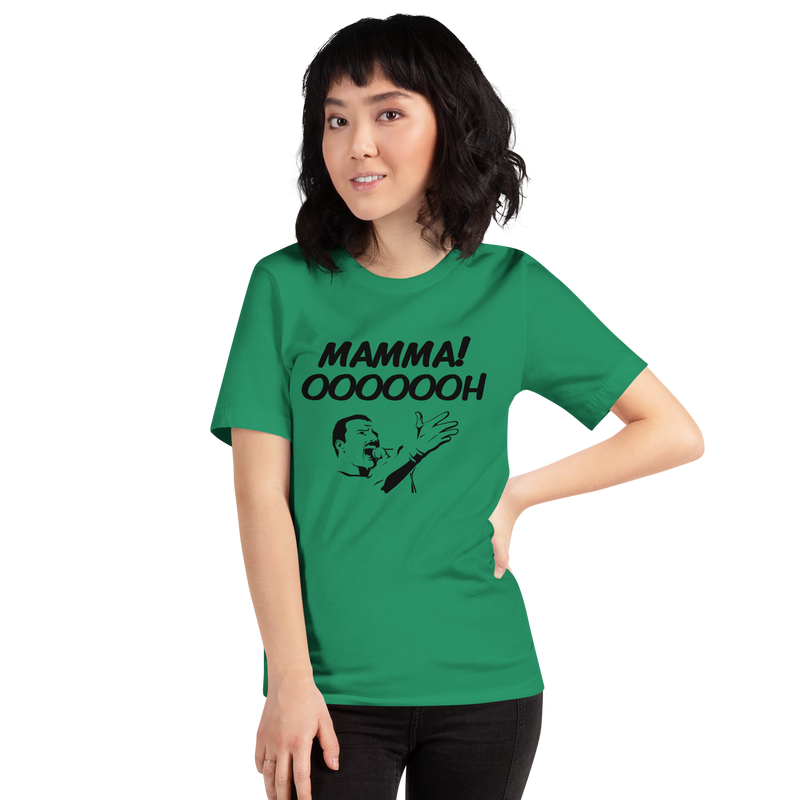 T-shirt med bild texten "Mamma! OOOOOH!"