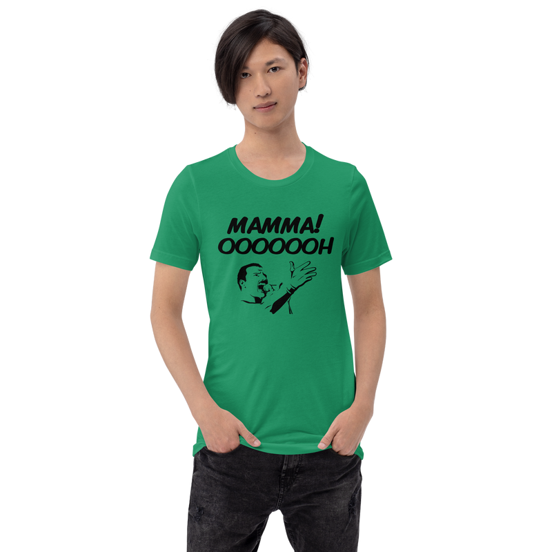 T-shirt med bild texten "Mamma! OOOOOH!"