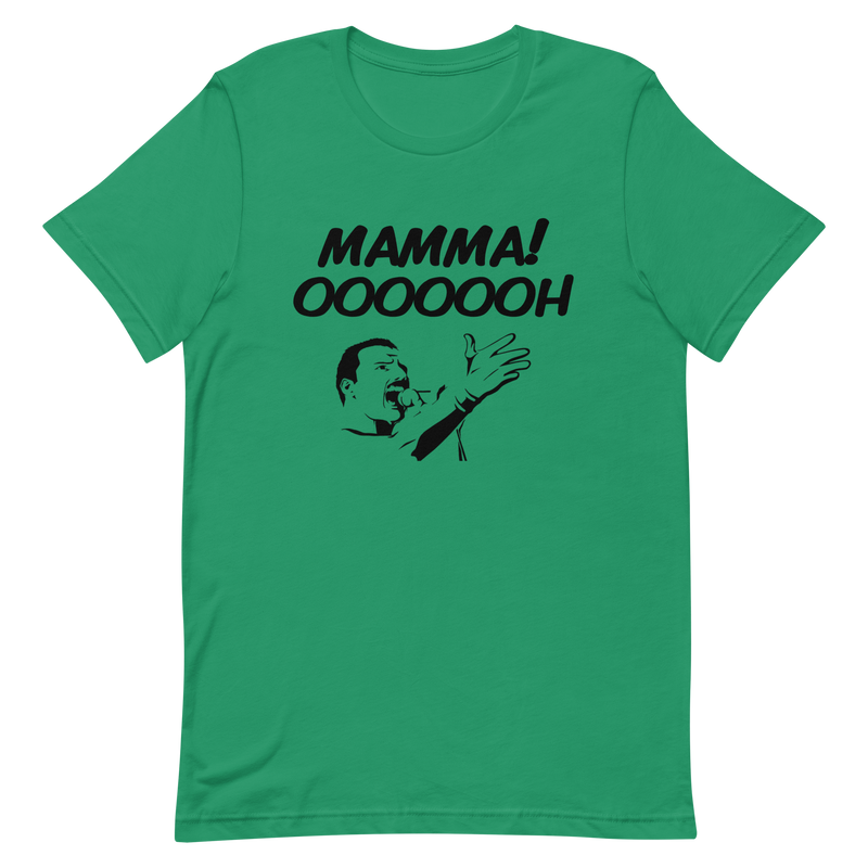 T-shirt med bild texten "Mamma! OOOOOH!"