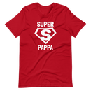 T-shirt med bild texten "SUPER PAPPA"