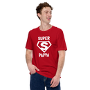 T-shirt med bild texten "SUPER PAPPA"