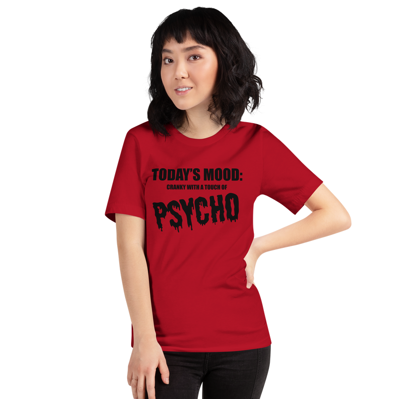 T-shirt med bild texten "Todays mood"