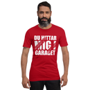T-shirt med bild texten "Du hittar mig i garaget"