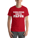 T-shirt med bild texten "Världens bästa pappa"
