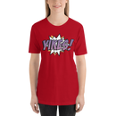 T-shirt med texten "YIKES!"