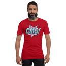 T-shirt med bild texten "OMG!"