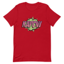 T-shirt med bild texten "KAPOW"