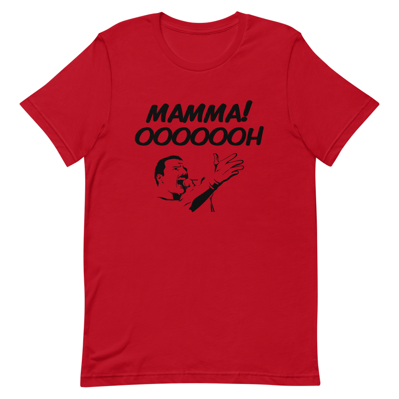 T-shirt med bild texten "Mamma! OOOOOH!"