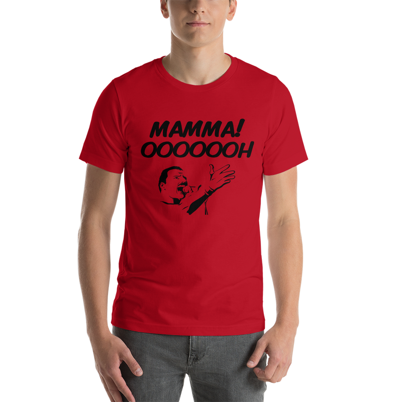 T-shirt med bild texten "Mamma! OOOOOH!"
