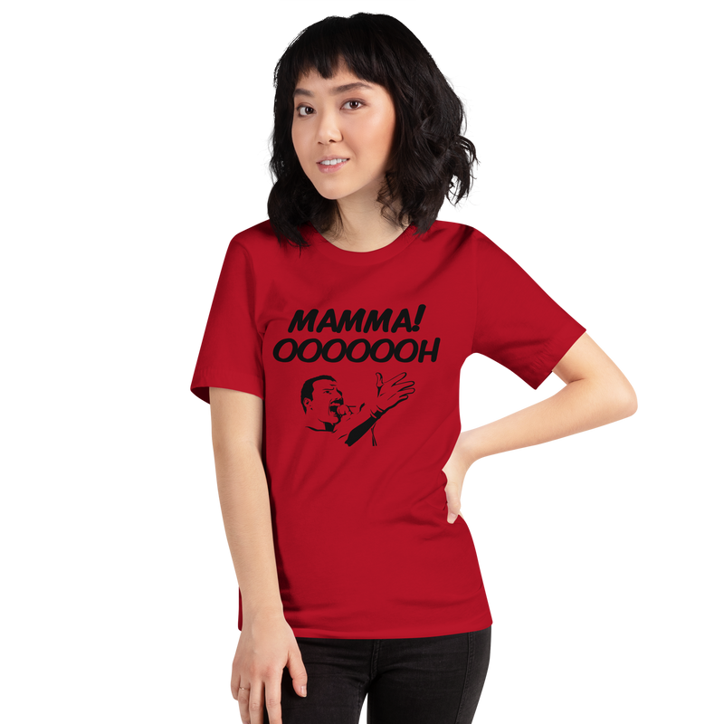 T-shirt med bild texten "Mamma! OOOOOH!"