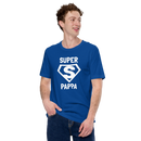 T-shirt med bild texten "SUPER PAPPA"