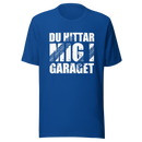 T-shirt med bild texten "Du hittar mig i garaget"