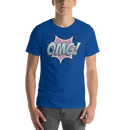 T-shirt med bild texten "OMG!"