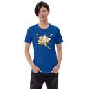 T-shirt med bild texten "ZAP"