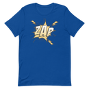 T-shirt med bild texten "ZAP"