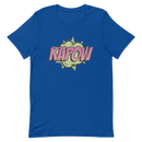 T-shirt med bild texten "KAPOW"