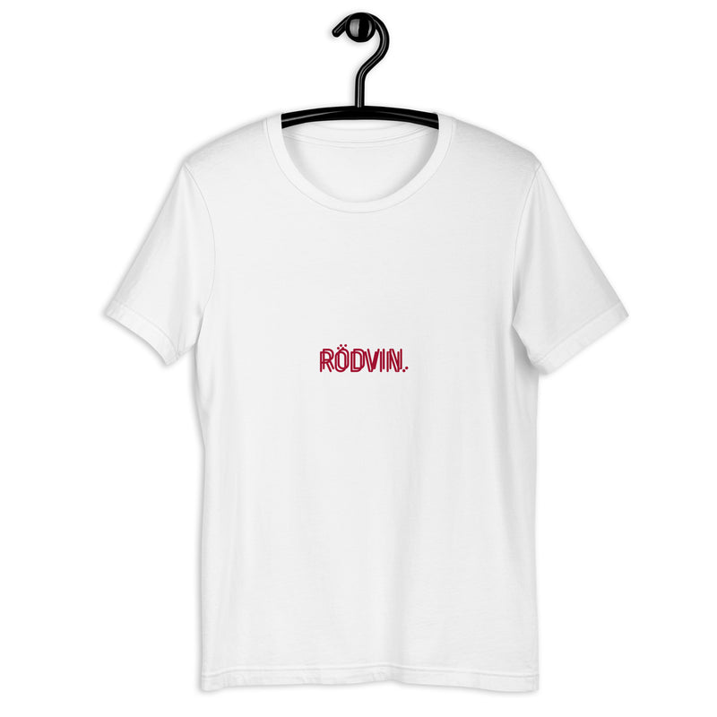 T-shirt med texten "RÖDVIN."