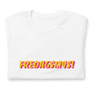 T-shirt med bild texten "FREDAGSMYS!"