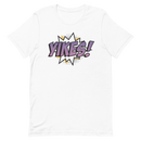 T-shirt med texten "YIKES!"