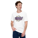 T-shirt med texten "YIKES!"