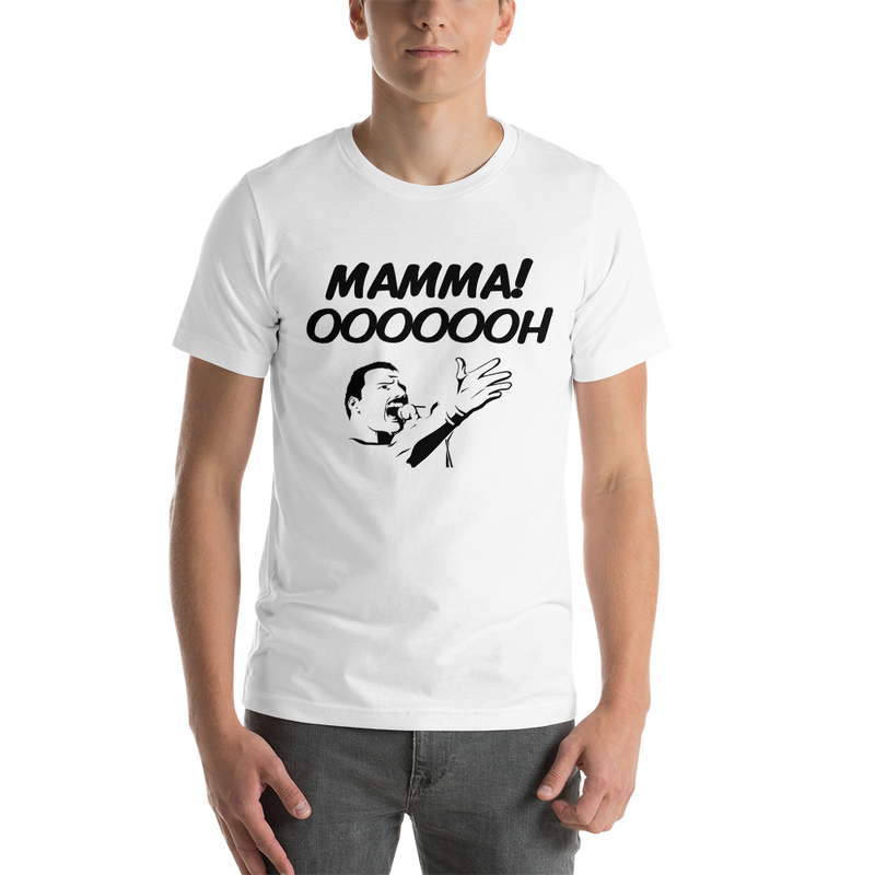 T-shirt med bild texten "Mamma! OOOOOH!"