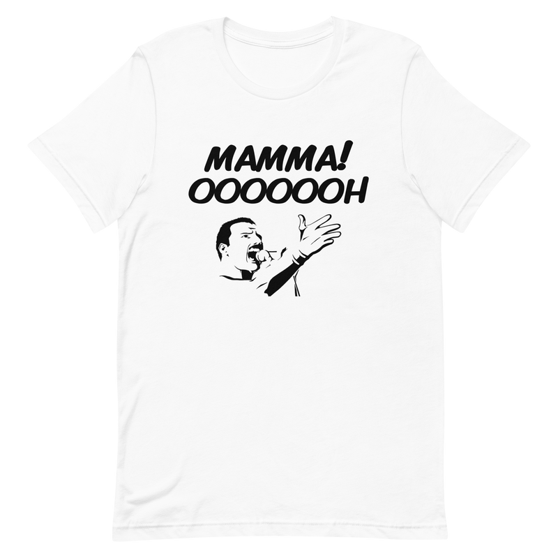 T-shirt med bild texten "Mamma! OOOOOH!"