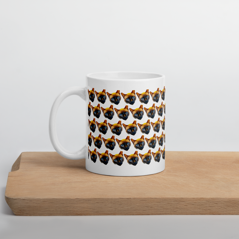 Porslinsmugg med tryck av ditt husdjur