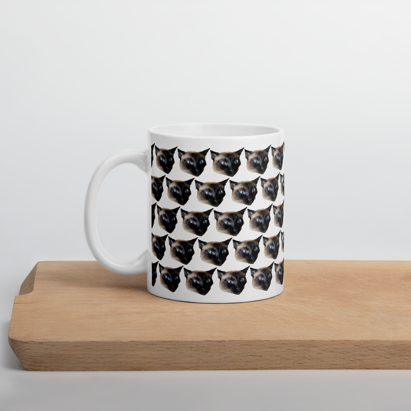 Porslinsmugg med tryck av ditt husdjur