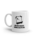 Porslinsmugg med texten "Här är en riktigt gammal bild på mig"