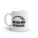 Porslinsmugg med texten "Riktiga män är skalliga"