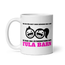 Porslinsmugg med texten "Vad än för skit som händer "