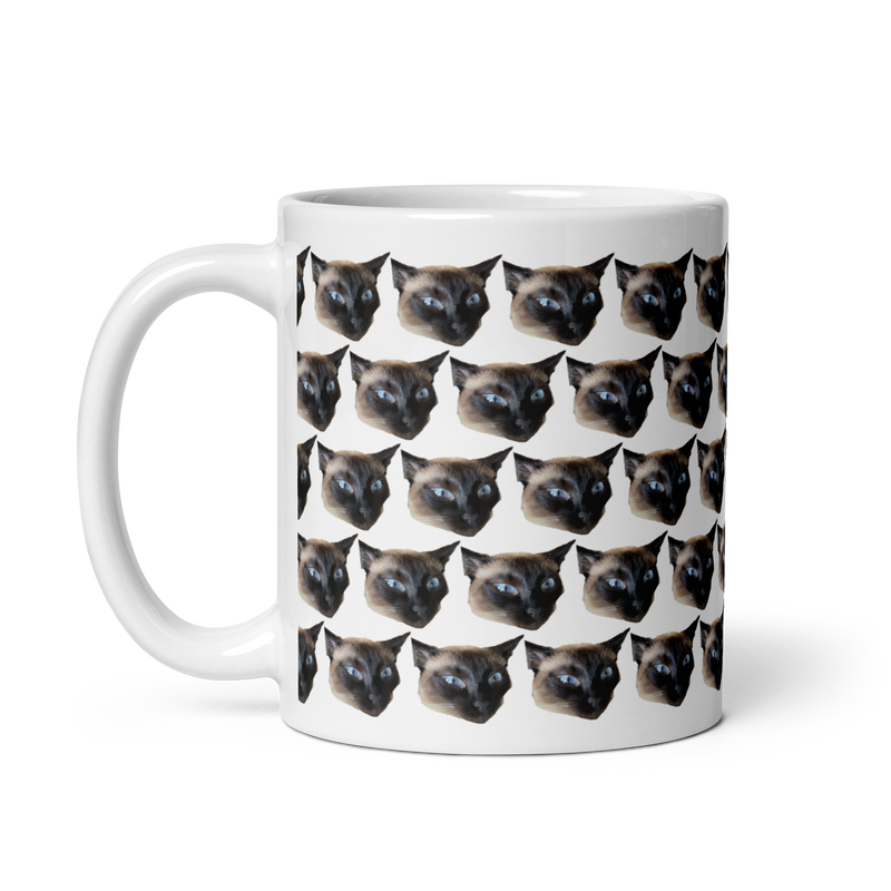 Porslinsmugg med tryck av ditt husdjur