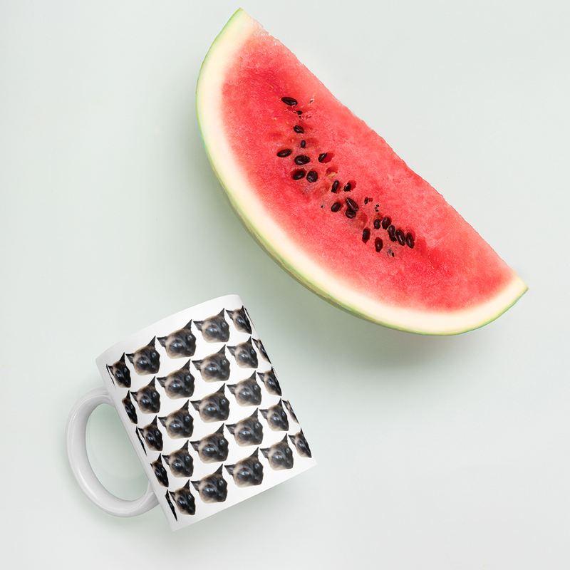 Porslinsmugg med tryck av ditt husdjur