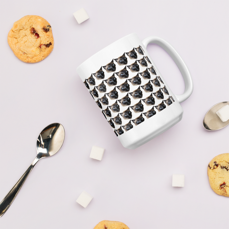 Porslinsmugg med tryck av ditt husdjur